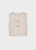 Mayoral Cream Knit Waistcoat 6020