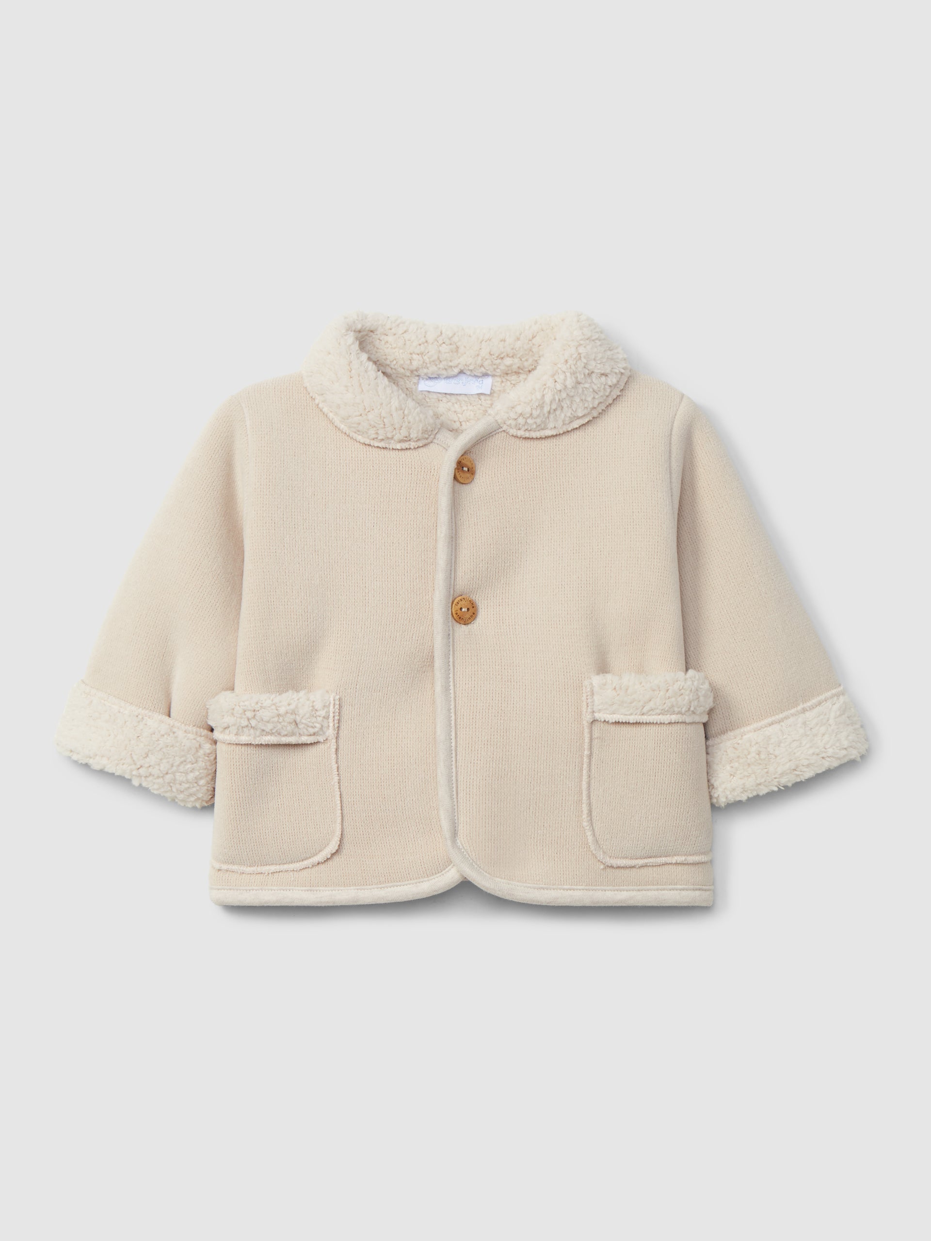 Laranjinha Beige Jacket in double- layered jersey I6566