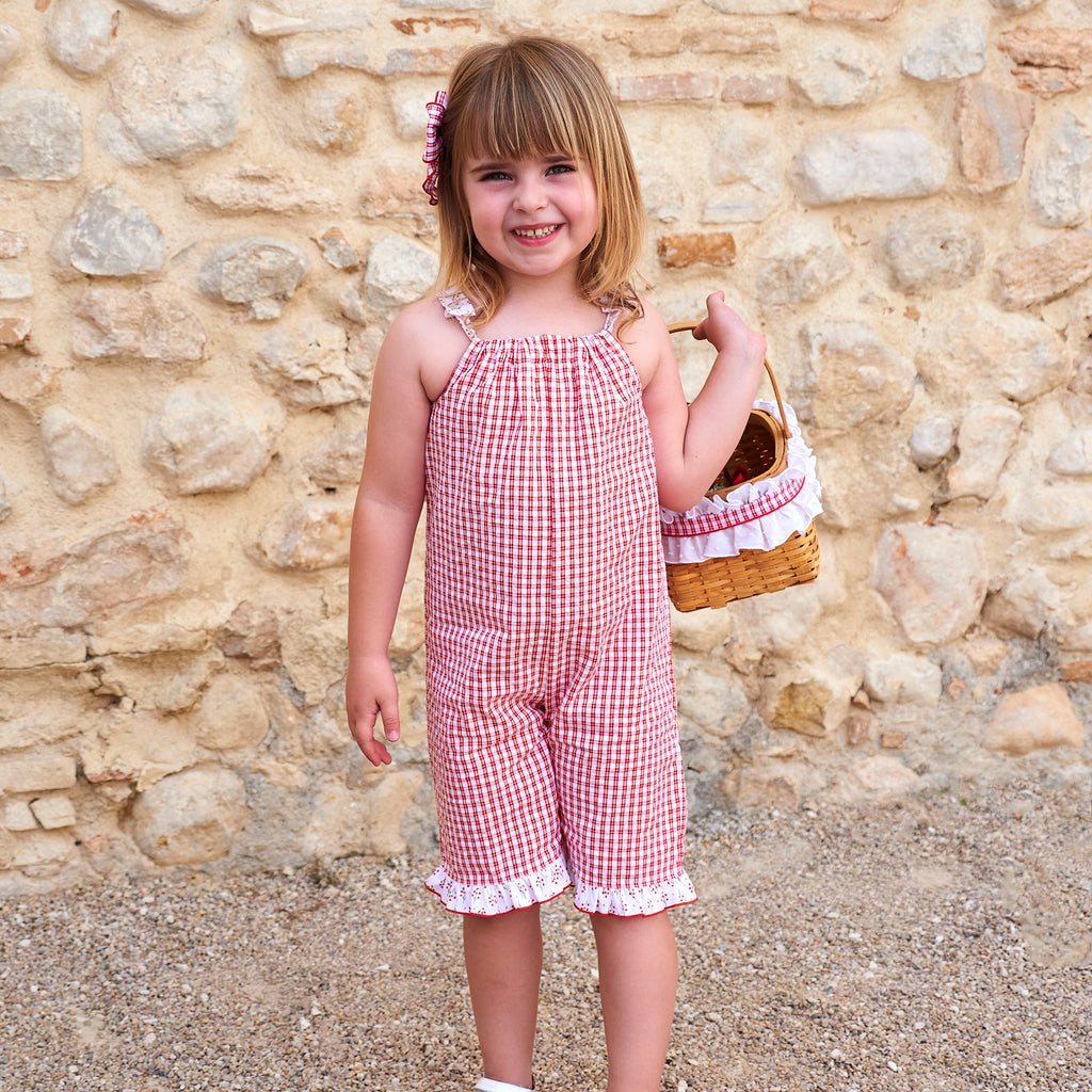 Rapife Red Gingham Jumpsuit 4263S26
