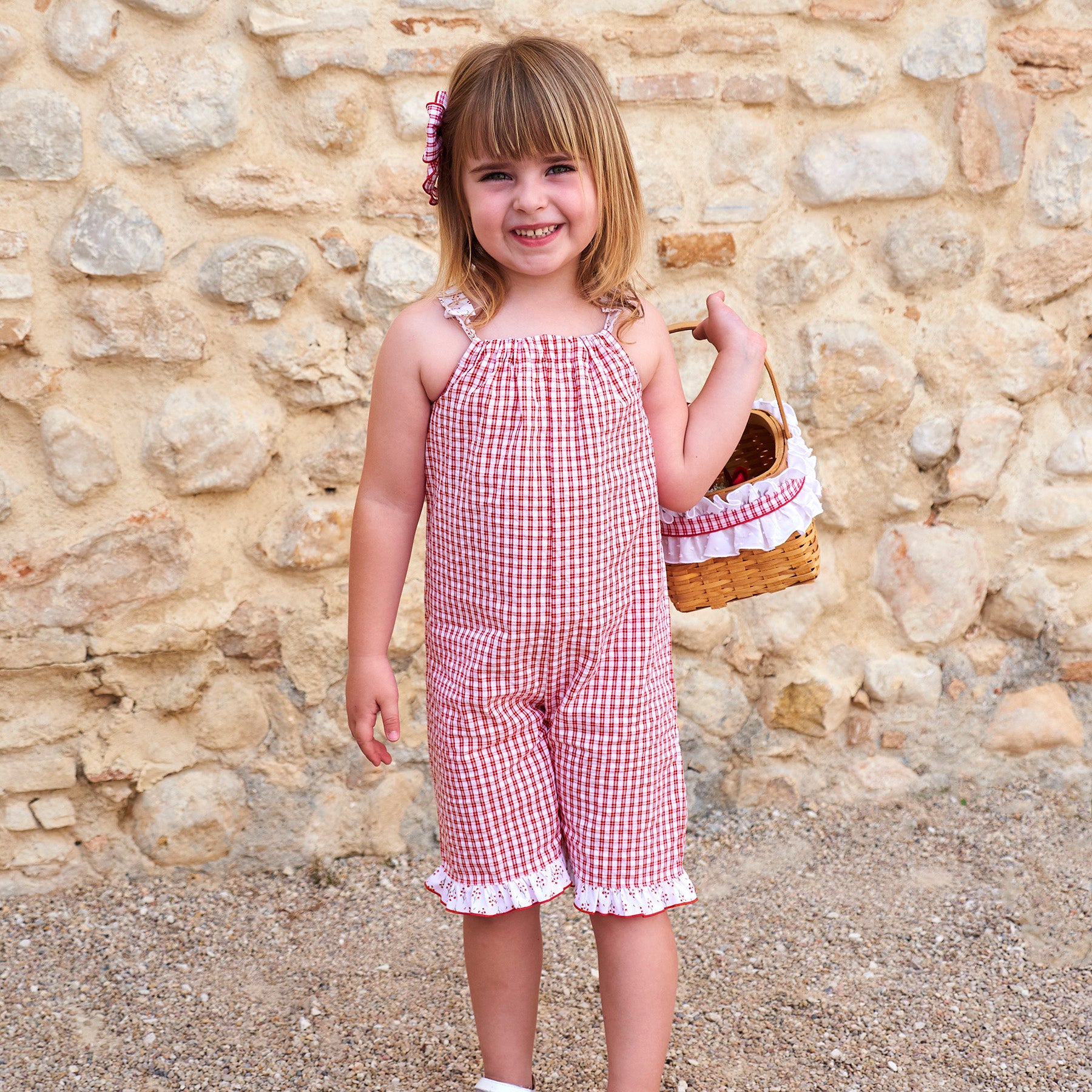 Rapife Red Gingham Jumpsuit 4263S26