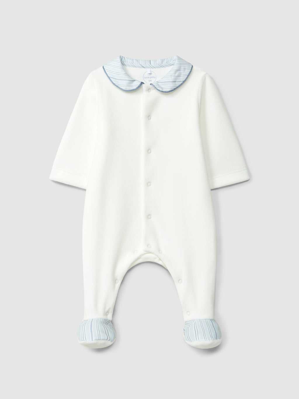 Laranjinha White Velvet Babygrow I6557