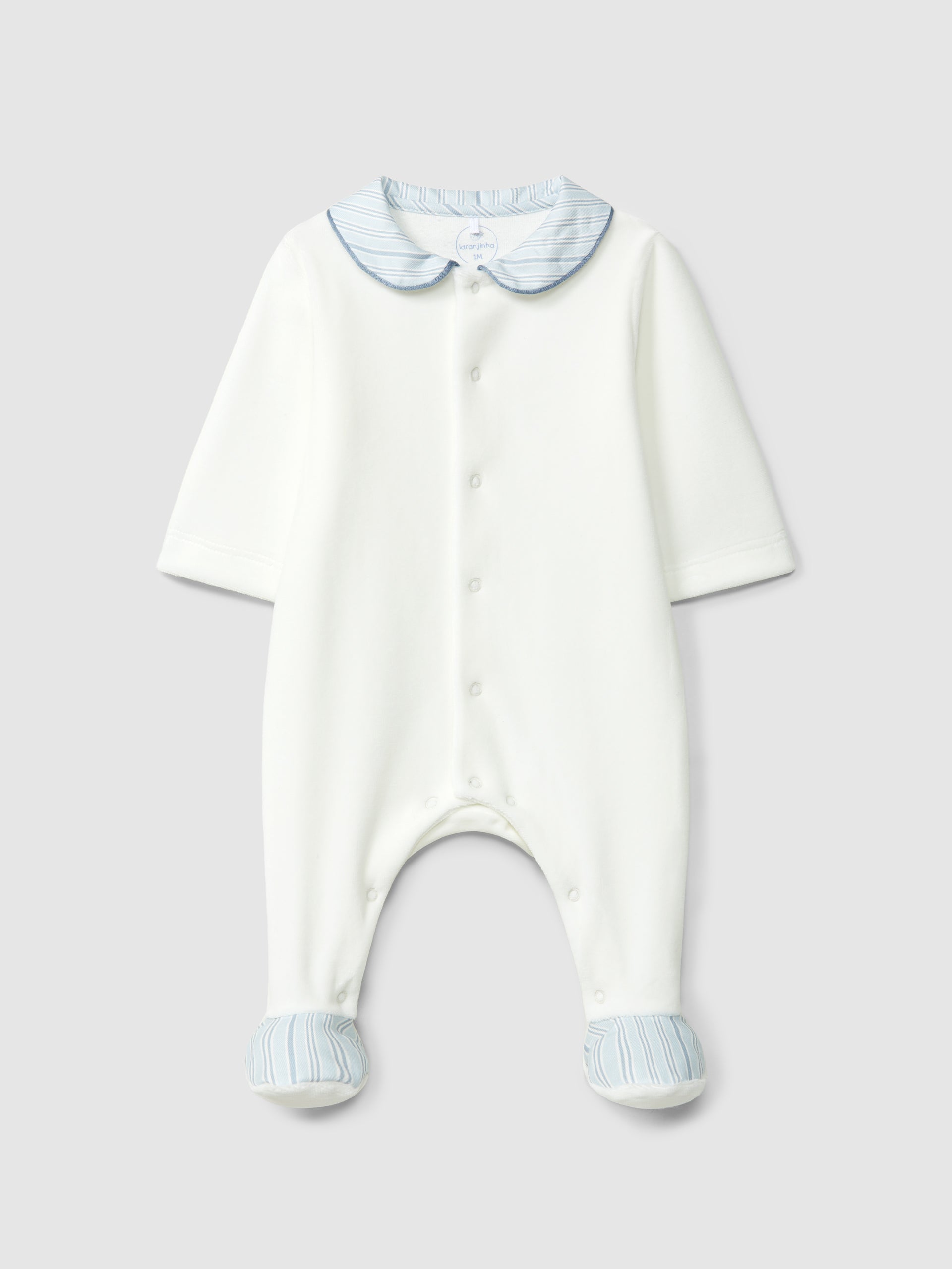 Laranjinha White Velvet Babygrow I6557