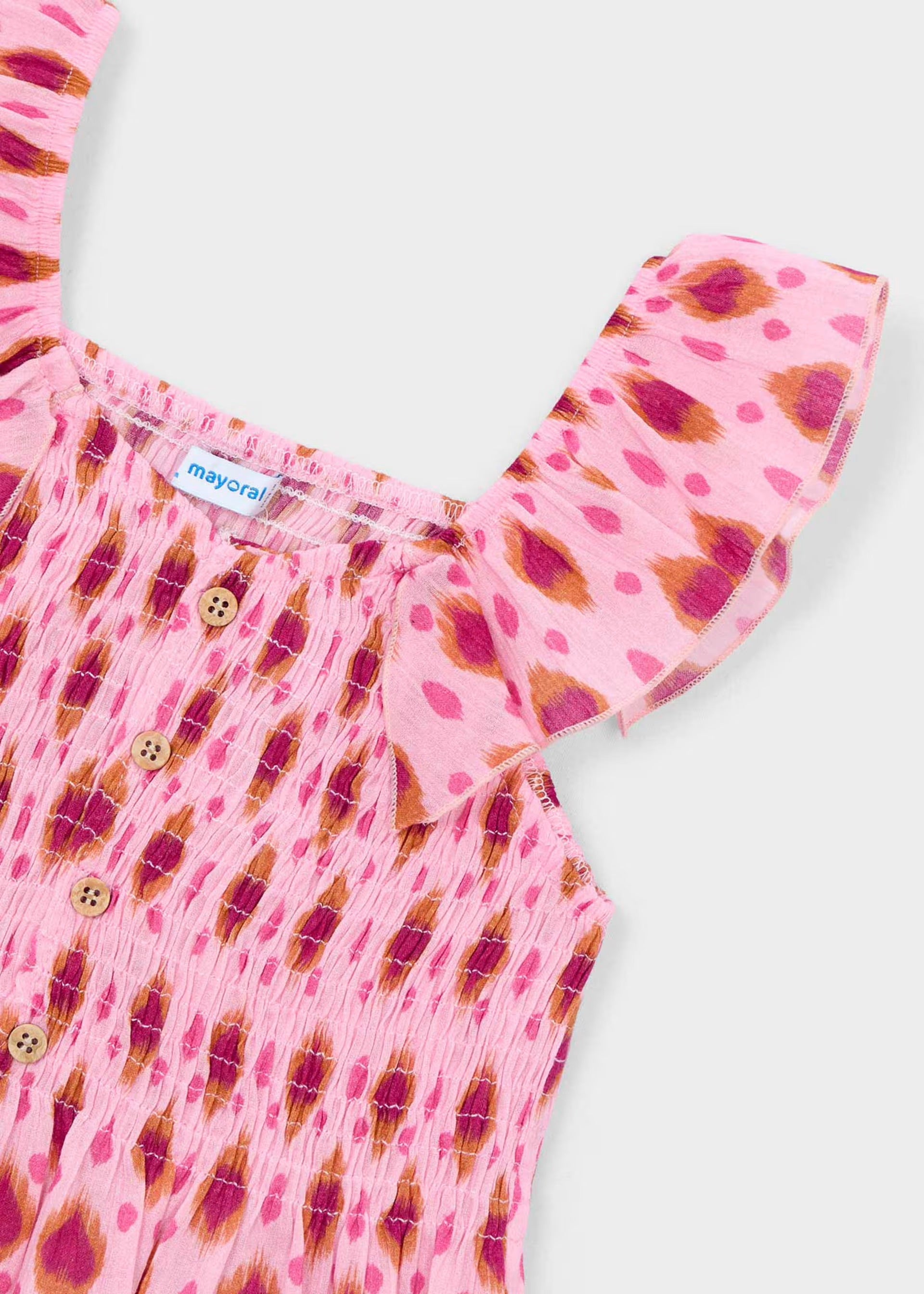 Mayoral Pink Frilled Top 3028