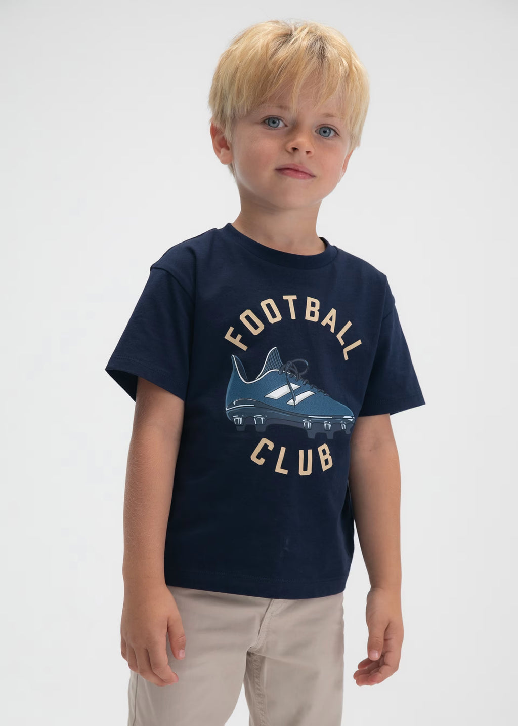 Mayoral Navy ‘Football’ T-shirt 3072
