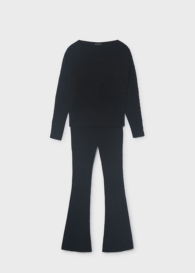 Mayoral Black Knitted Set 7530