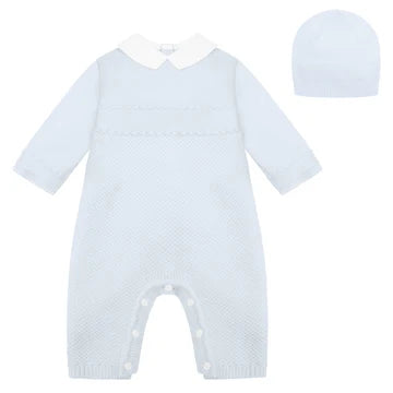 Emile et Rose Blue Kaleb Babygrow & Hat 2637PB