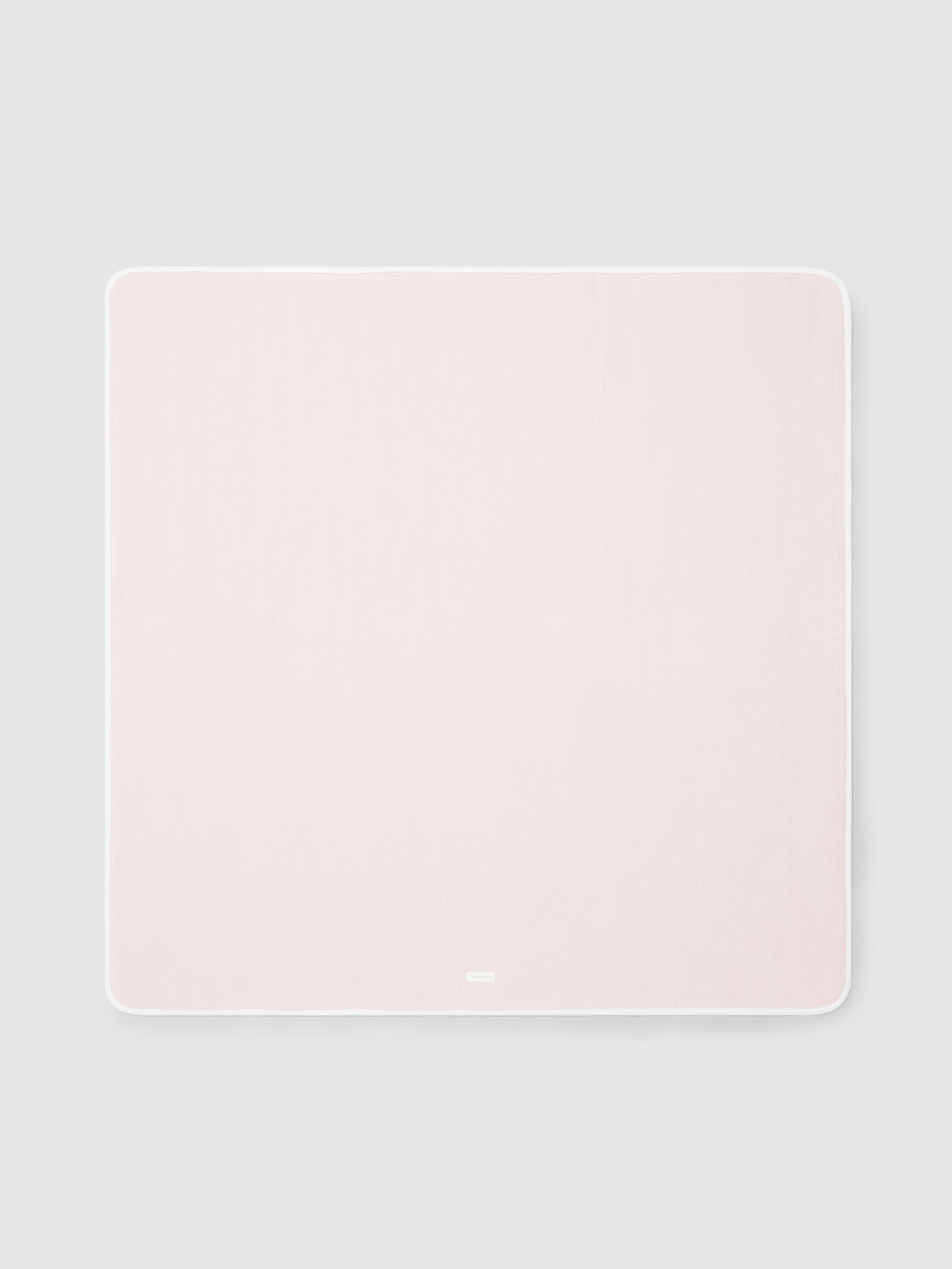 Laranjinha Pink Ribbed Velvet Blanket I6542