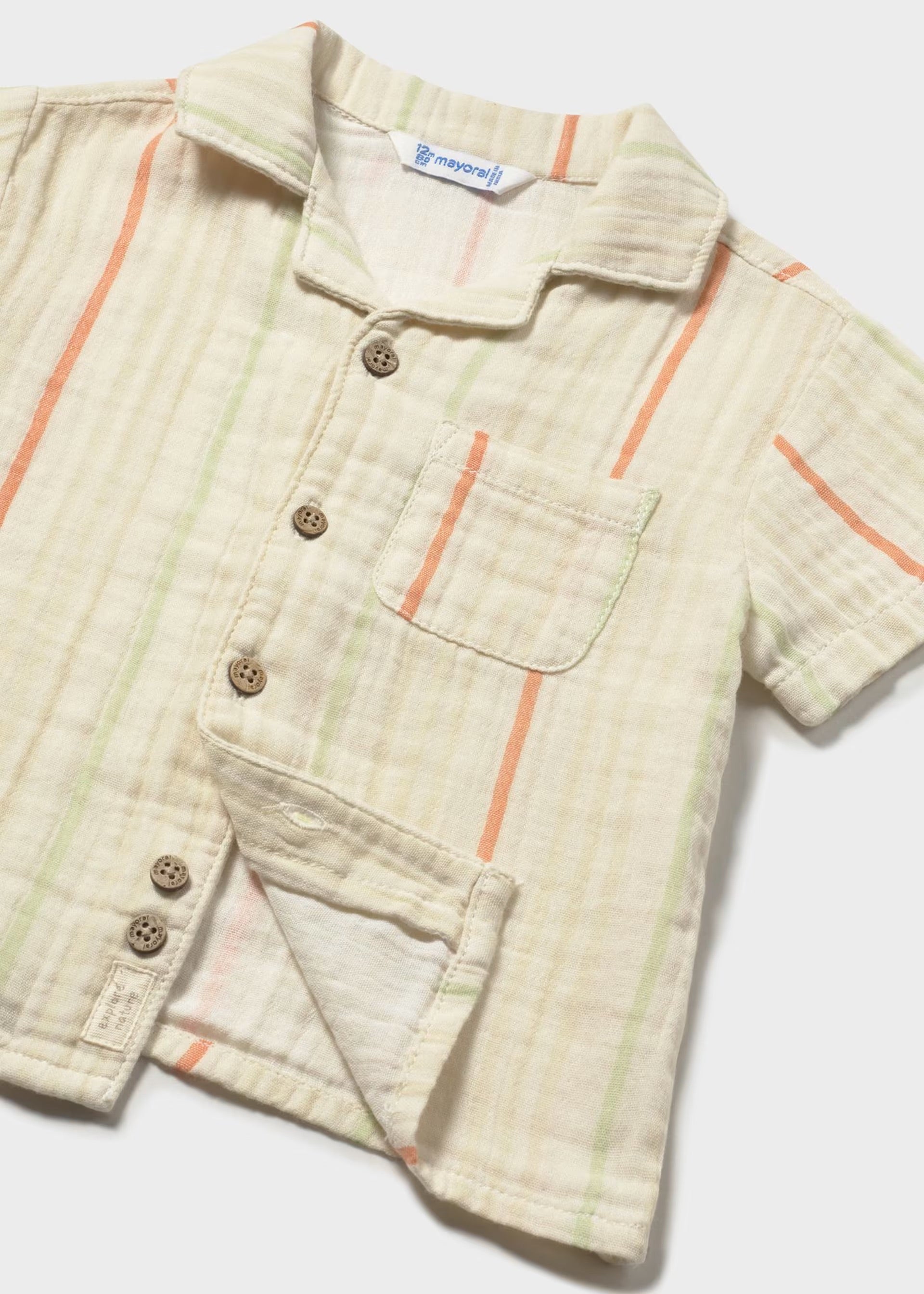 Mayoral Toddler Stripe Shirt 1113