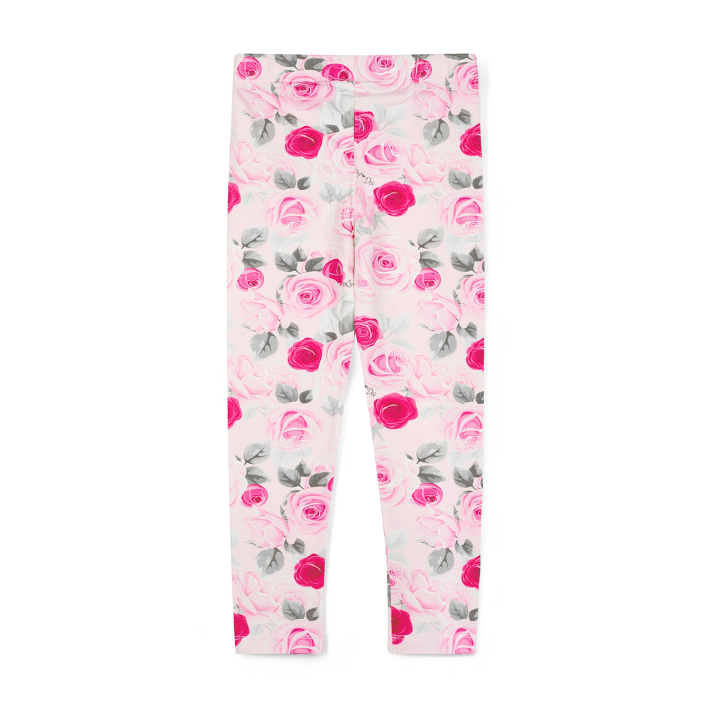 A'Dee Adeline Rose Print Peplum Legging Set W261501