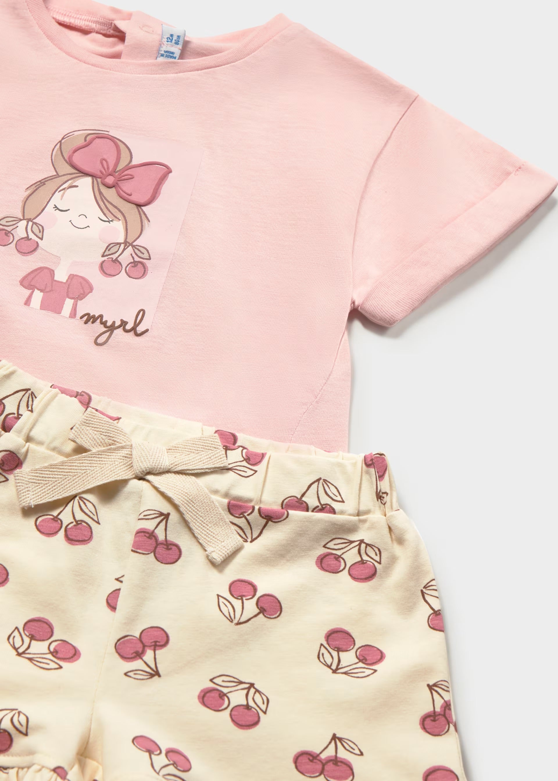 Mayoral Toddler Pink Short Set 1205