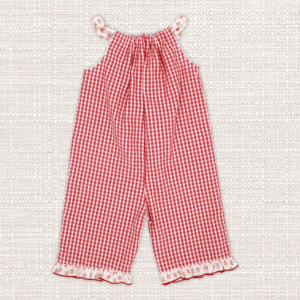 Rapife Red Gingham Jumpsuit 4263S26