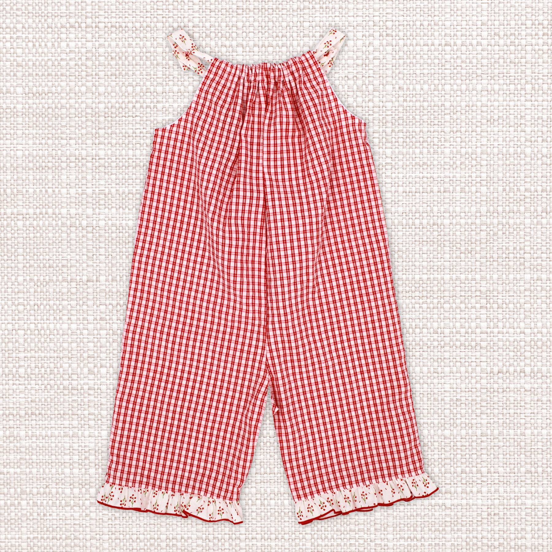 Rapife Red Gingham Jumpsuit 4263S26