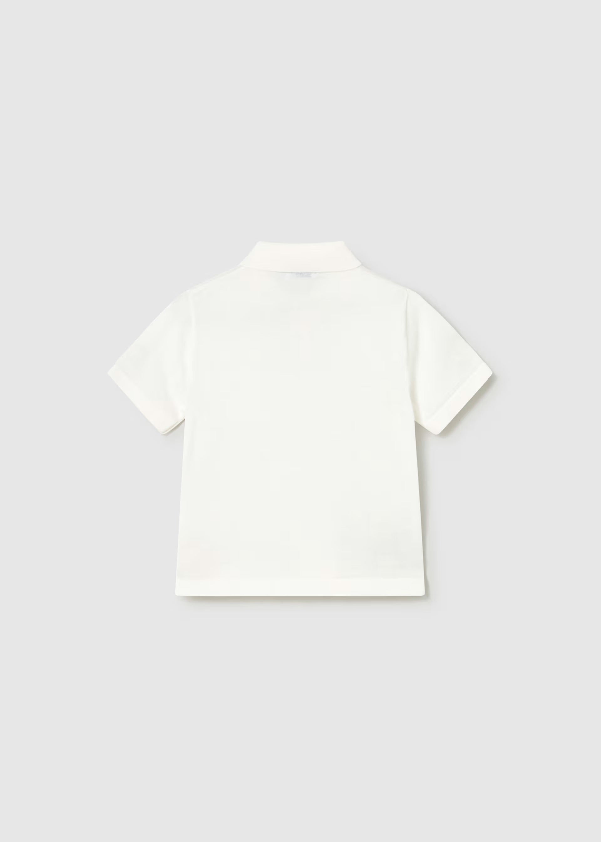 Mayoral Toddler Cream Knit Polo Shirt 1109
