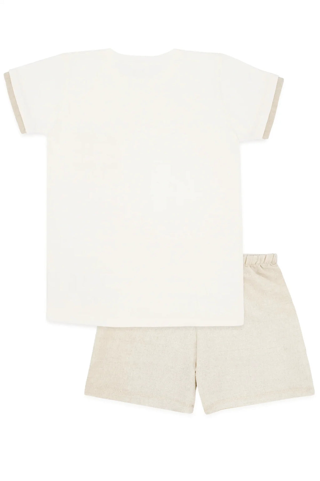 Rapife Beige Linen Short Set 5915S26