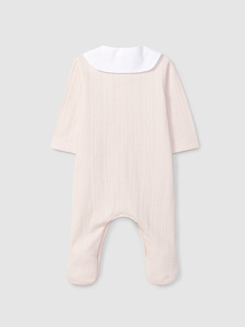 Laranjinha Pink Babygrow with Collar V6196
