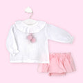 Rapife Blouse & Skirt - Pink