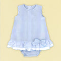 Rapife Blue Stripe Dress & Bloomers 4130S26
