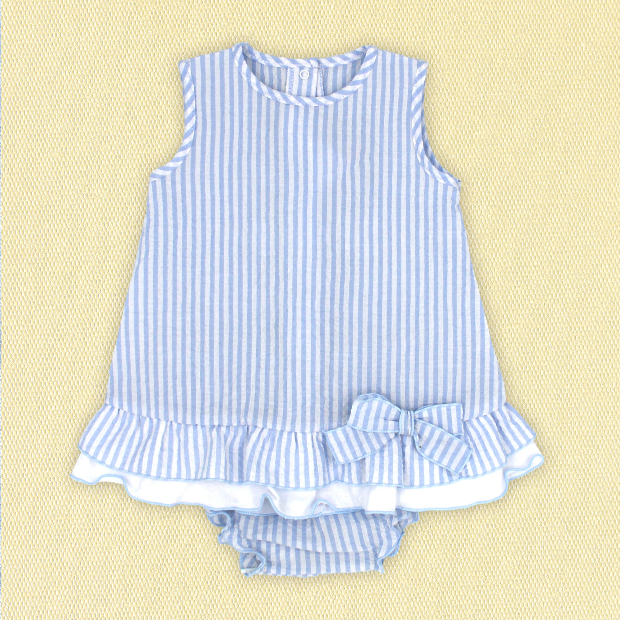 Rapife Blue Stripe Dress & Bloomers 4130S26