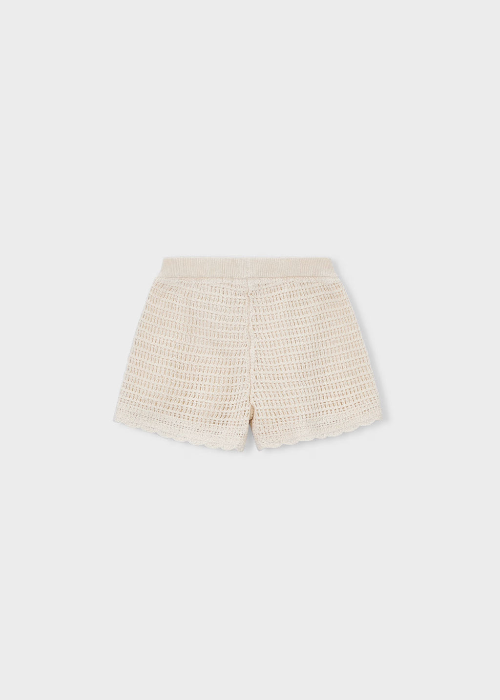 Mayoral Cream Crochet Shorts 3223