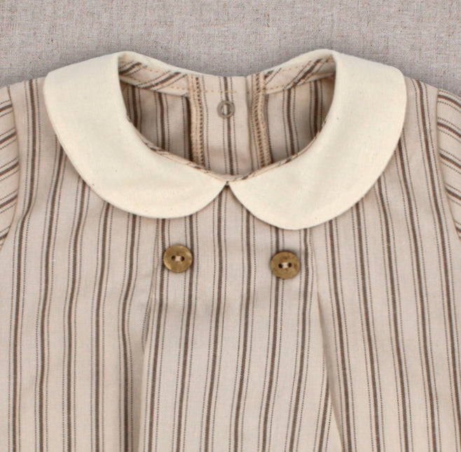 Rapife Cream Stripe Romper 5208S26
