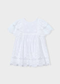 Mayoral White Anglaise Dress 3923