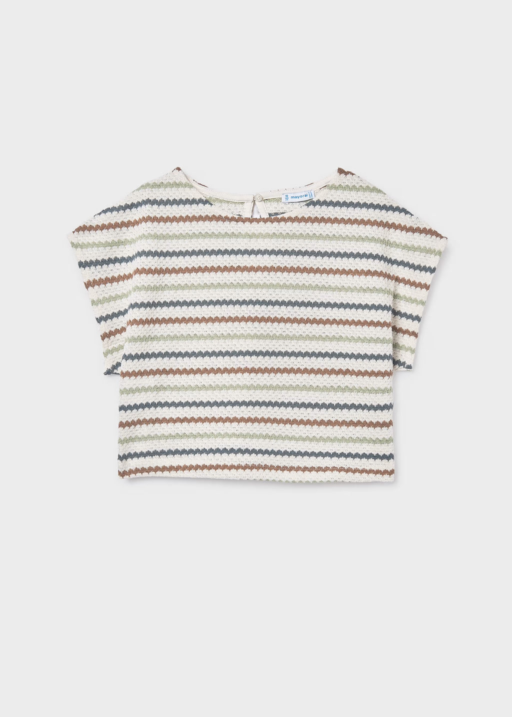 Mayoral Stripe Knit Top 6022