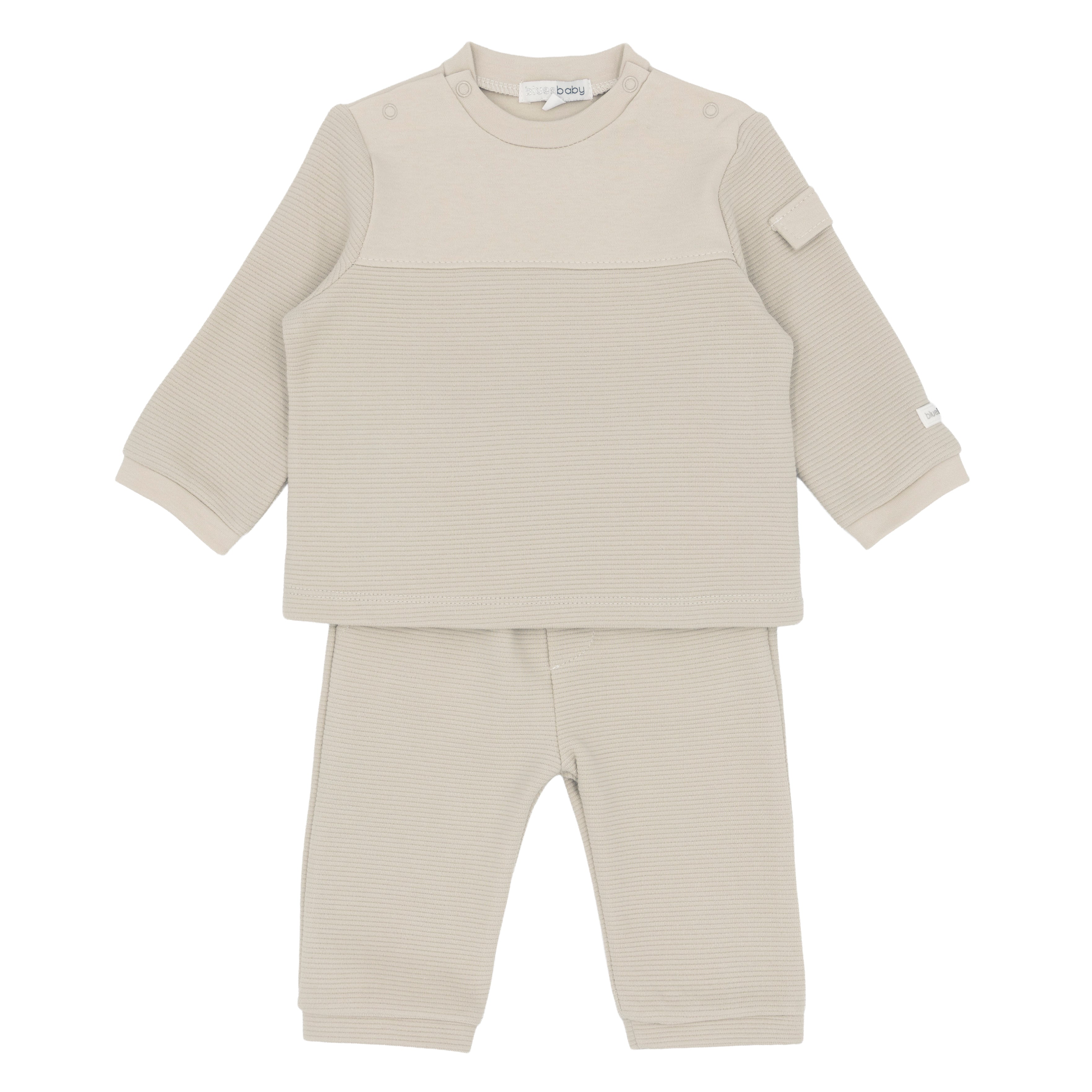 Blues Baby Beige Jog Set BB3074