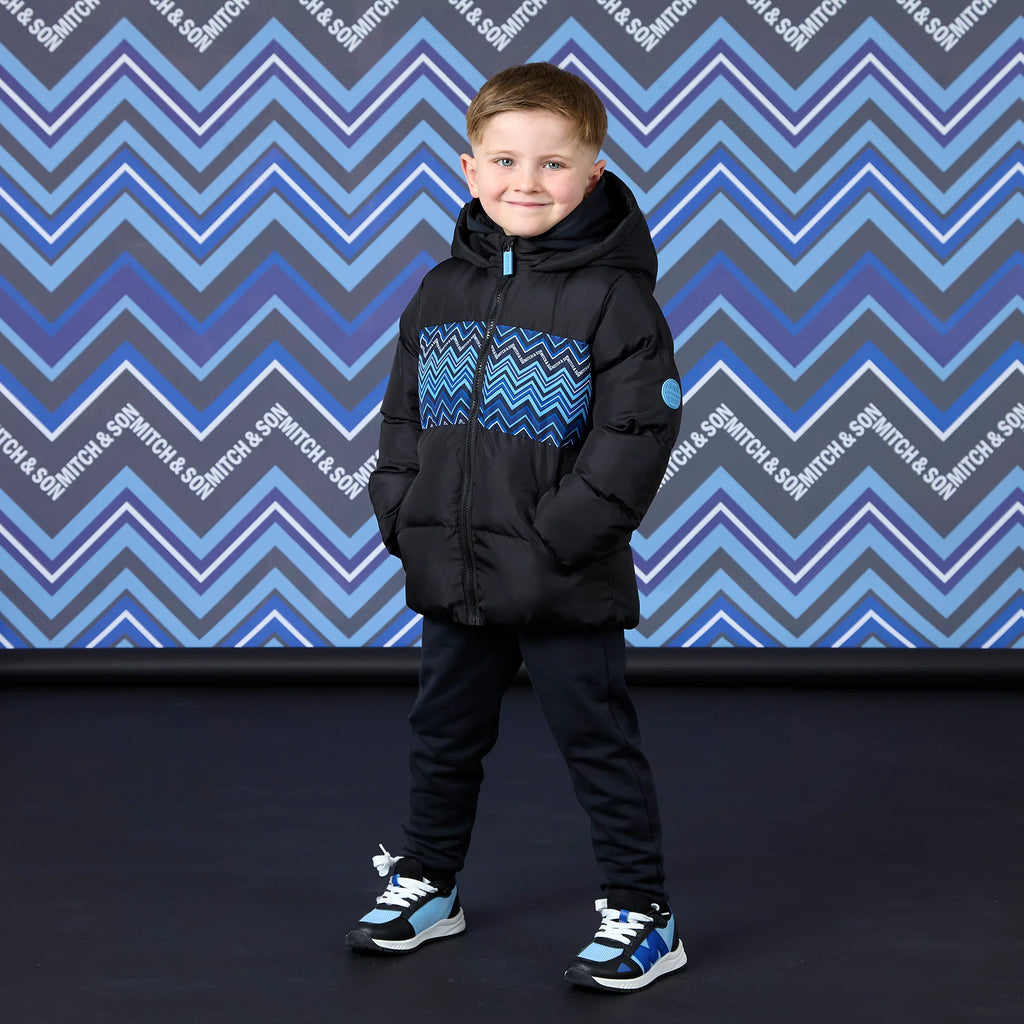 Mitch & Son Wyatt ZigZag Jacket - Black