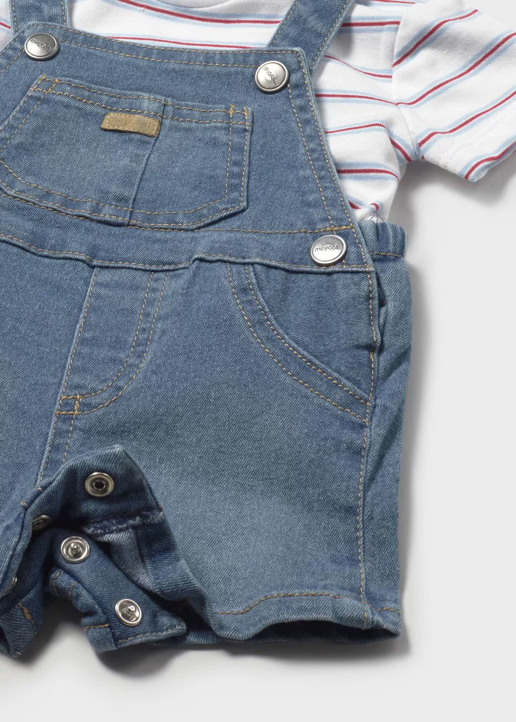 Mayoral Baby 2pc Dungaree Set 1623