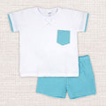 Rapife Turquoise Ginghan Short Set 4850S26