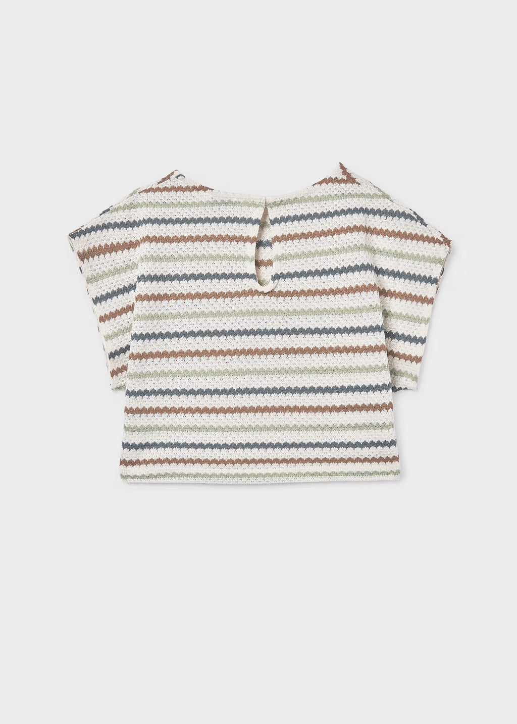 Mayoral Stripe Knit Top 6022