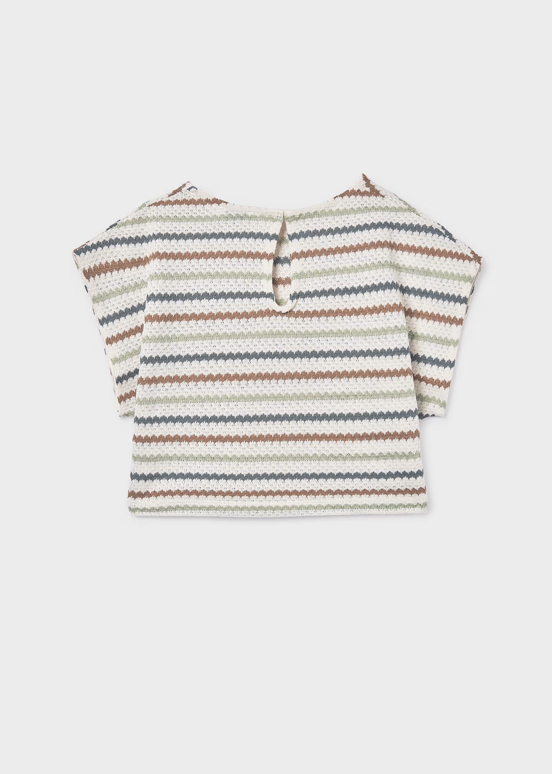 Mayoral Stripe Knit Top 6022