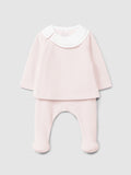 Laranjinha Pink Ribbed Velvet 2pc Set I6539