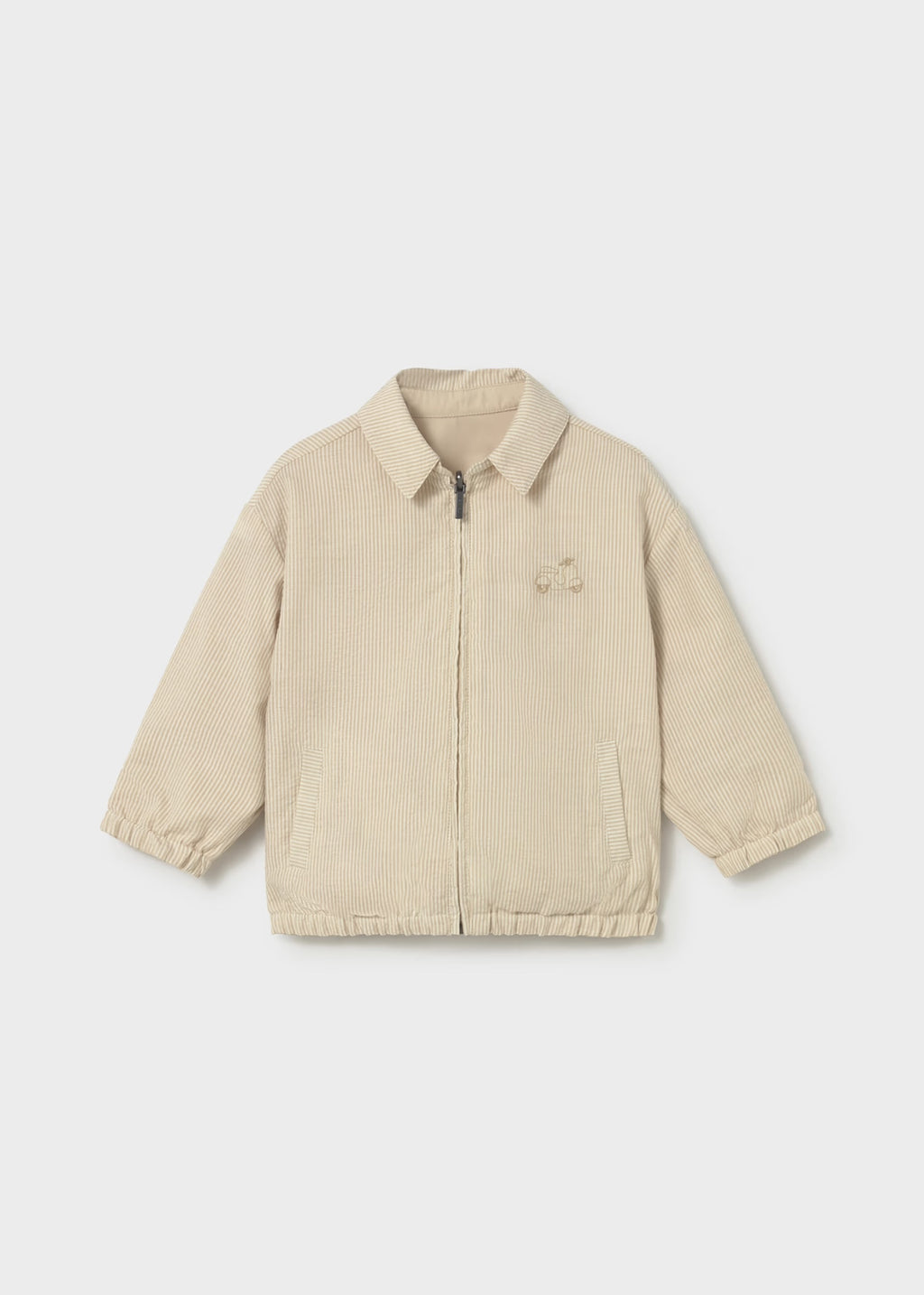 Mayoral Toddler Beige Reversible Jacket 1409