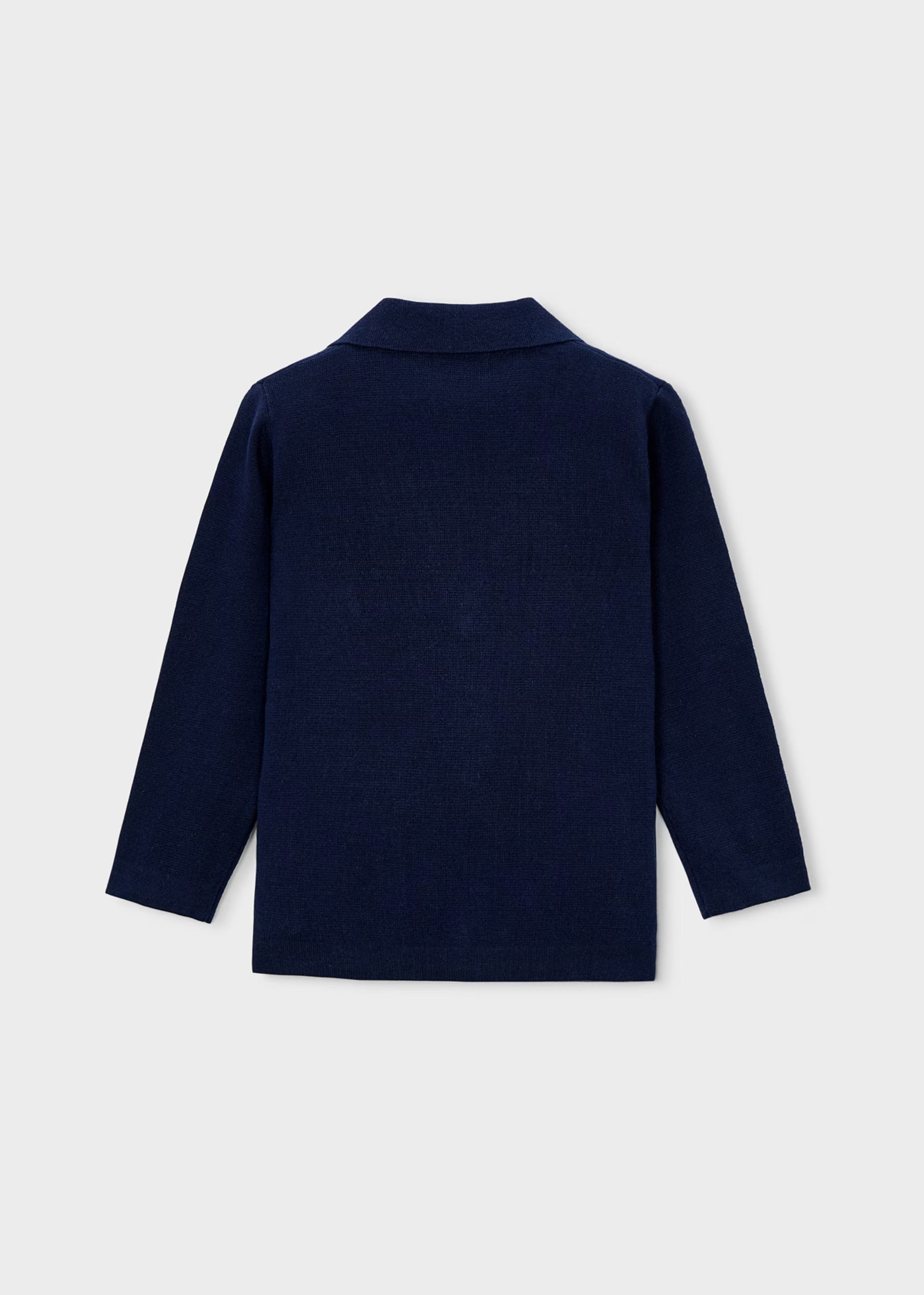 Mayoral Navy Knit Blazer 3436