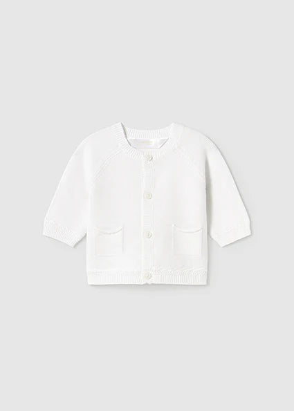 Mayoral Baby White Cardigan 1393