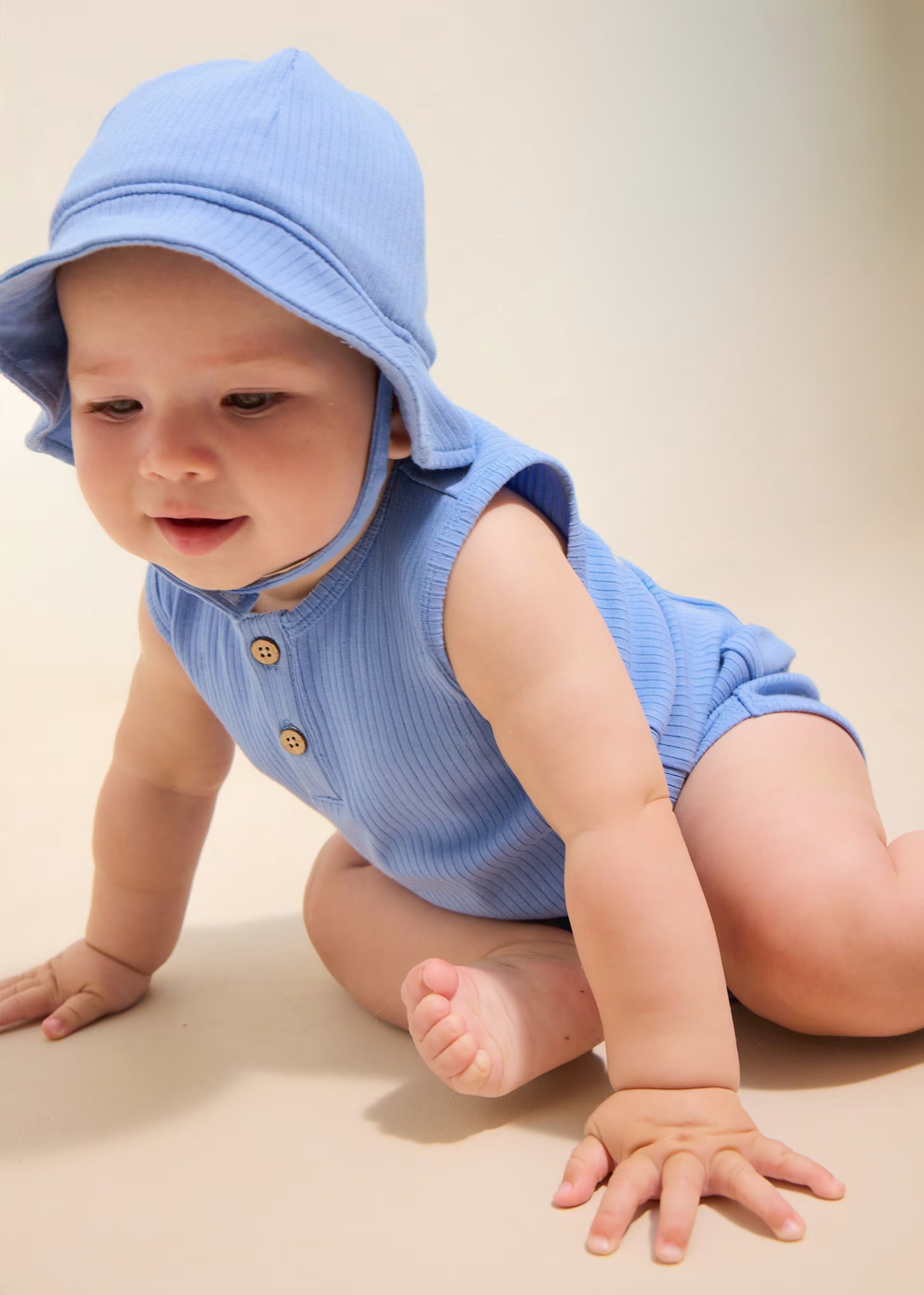 Mayoral Baby Blue Ribbed 3pc Set 1294