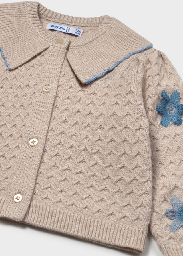 Mayoral Toddler Floral-Embroidered Cardigan 2306
