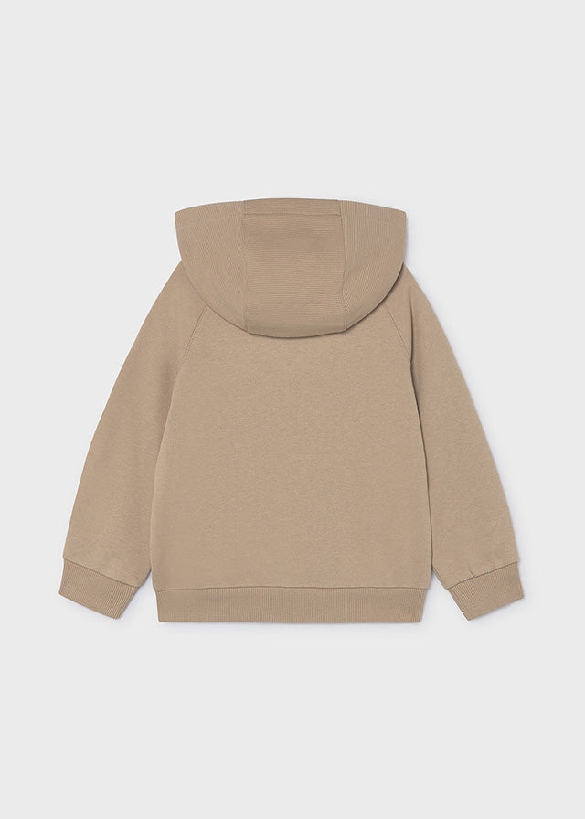 Mayoral Beige Zipper Hoodie 4474
