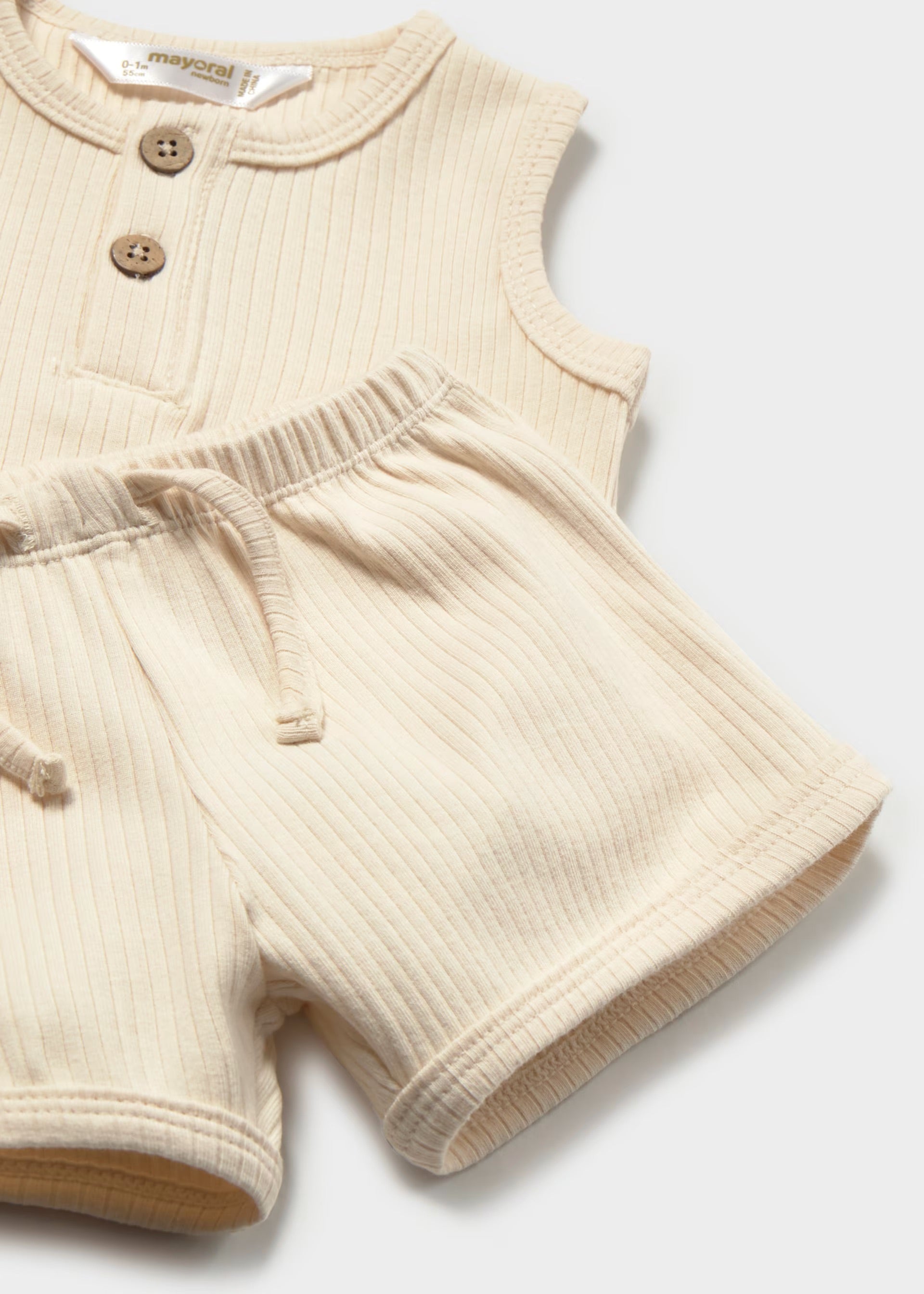 Mayoral Baby Ribbed 3pc Set