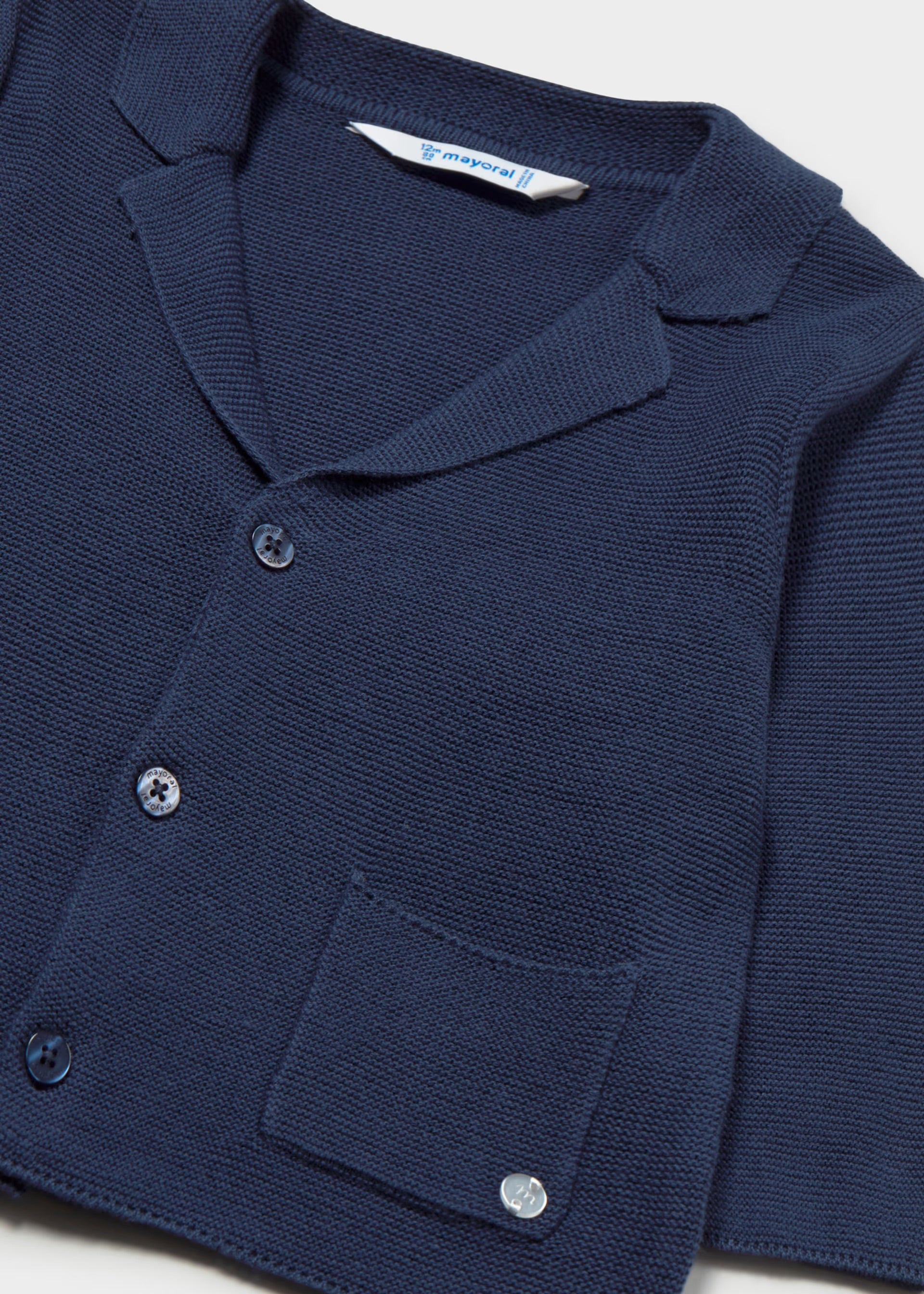 Mayoral Toddler Navy Knit Blazer 1403