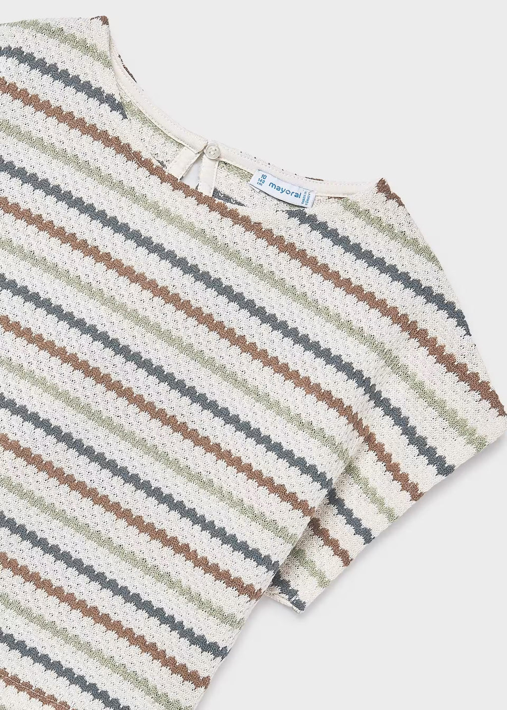 Mayoral Stripe Knit Top 6022