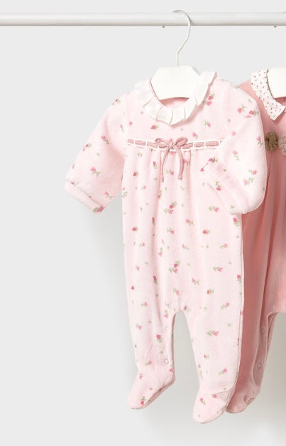 Mayoral Baby Velour Babygrow 2752
