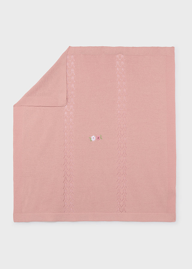 Mayoral Baby Pink Cotton Shawl 9132