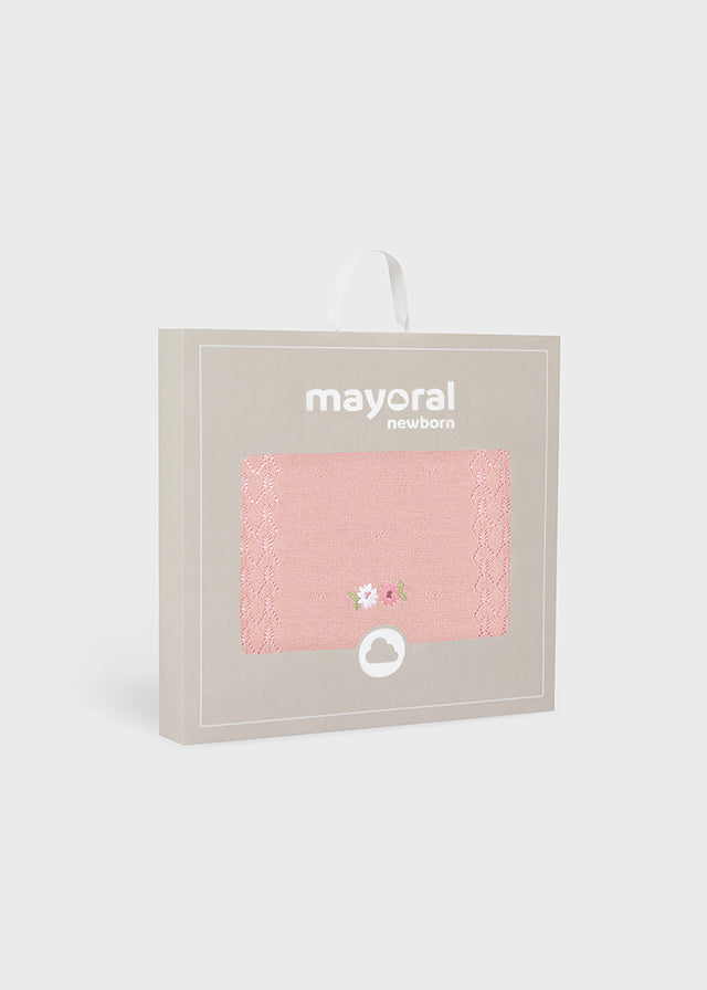 Mayoral Baby Pink Cotton Shawl 9132