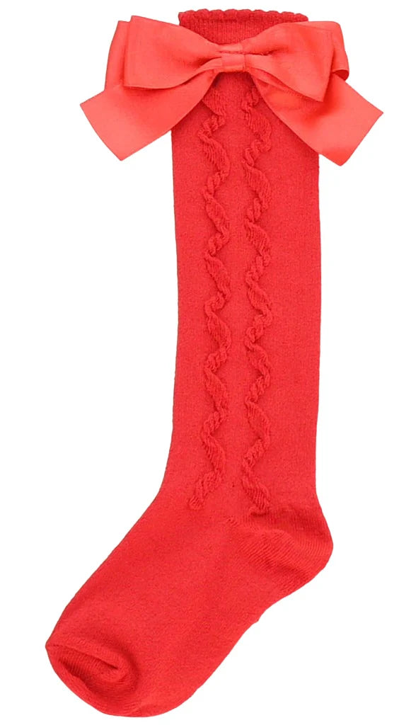 PEX Red Grazia Knee High Socks
