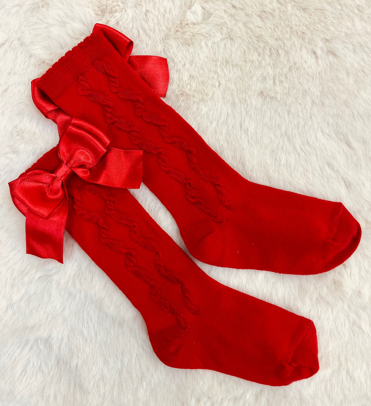 PEX Red Grazia Knee High Socks