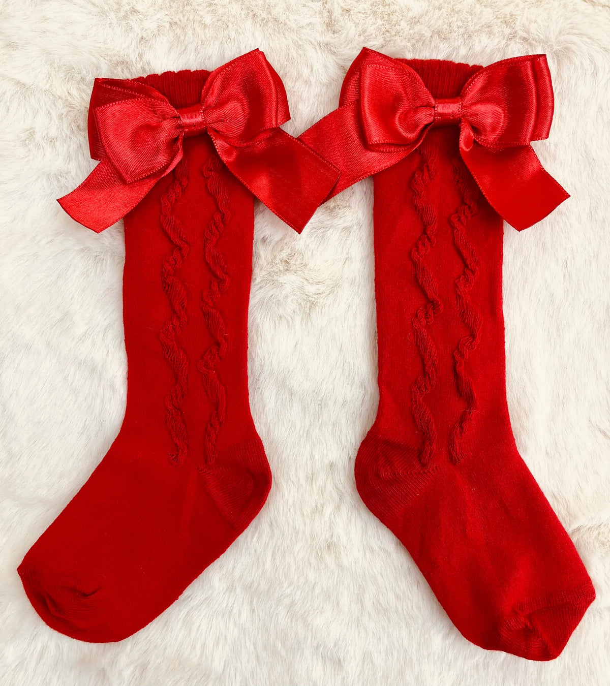 PEX Red Grazia Knee High Socks