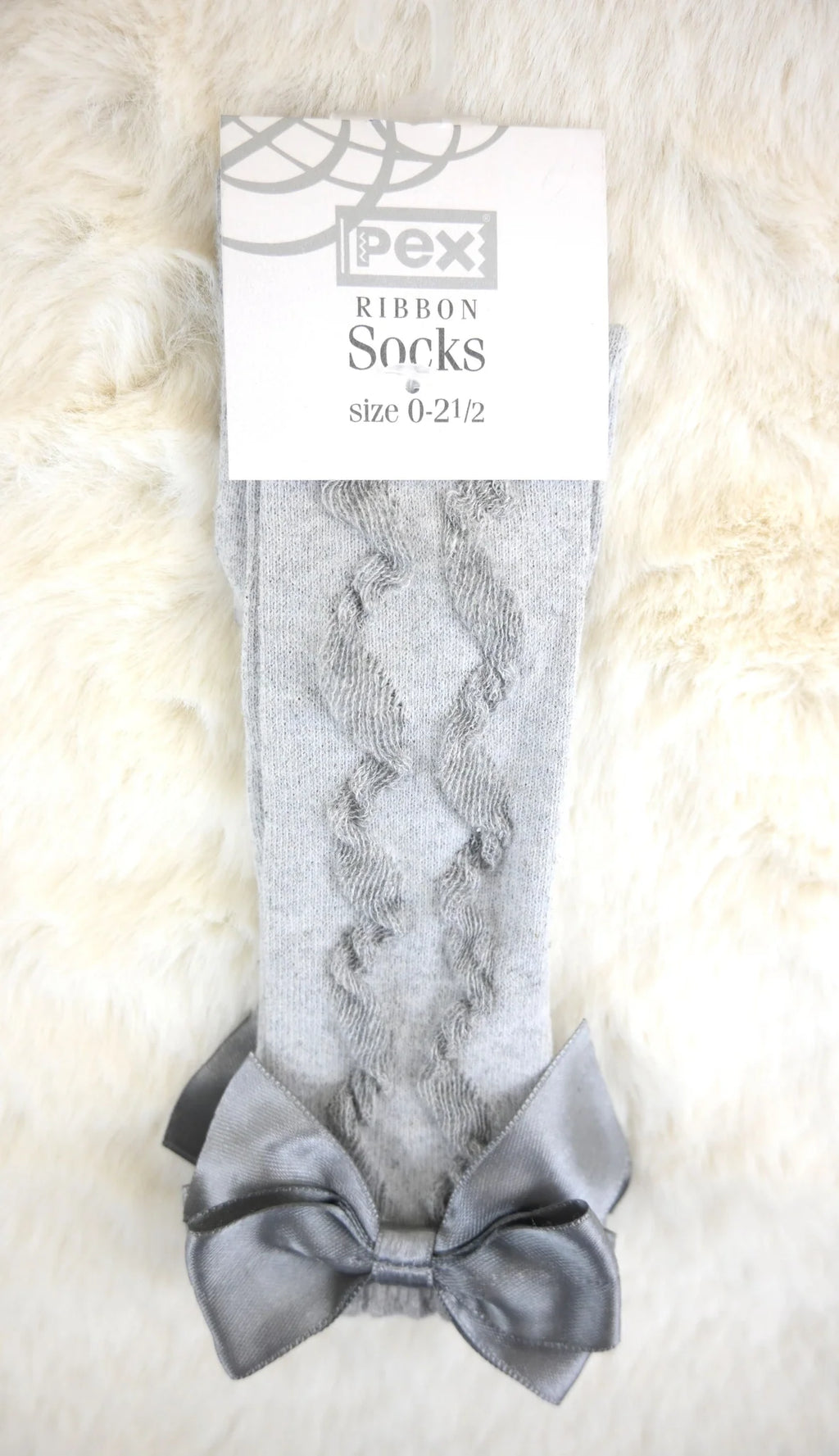 PEX Silver Grey Grazia Knee High Socks
