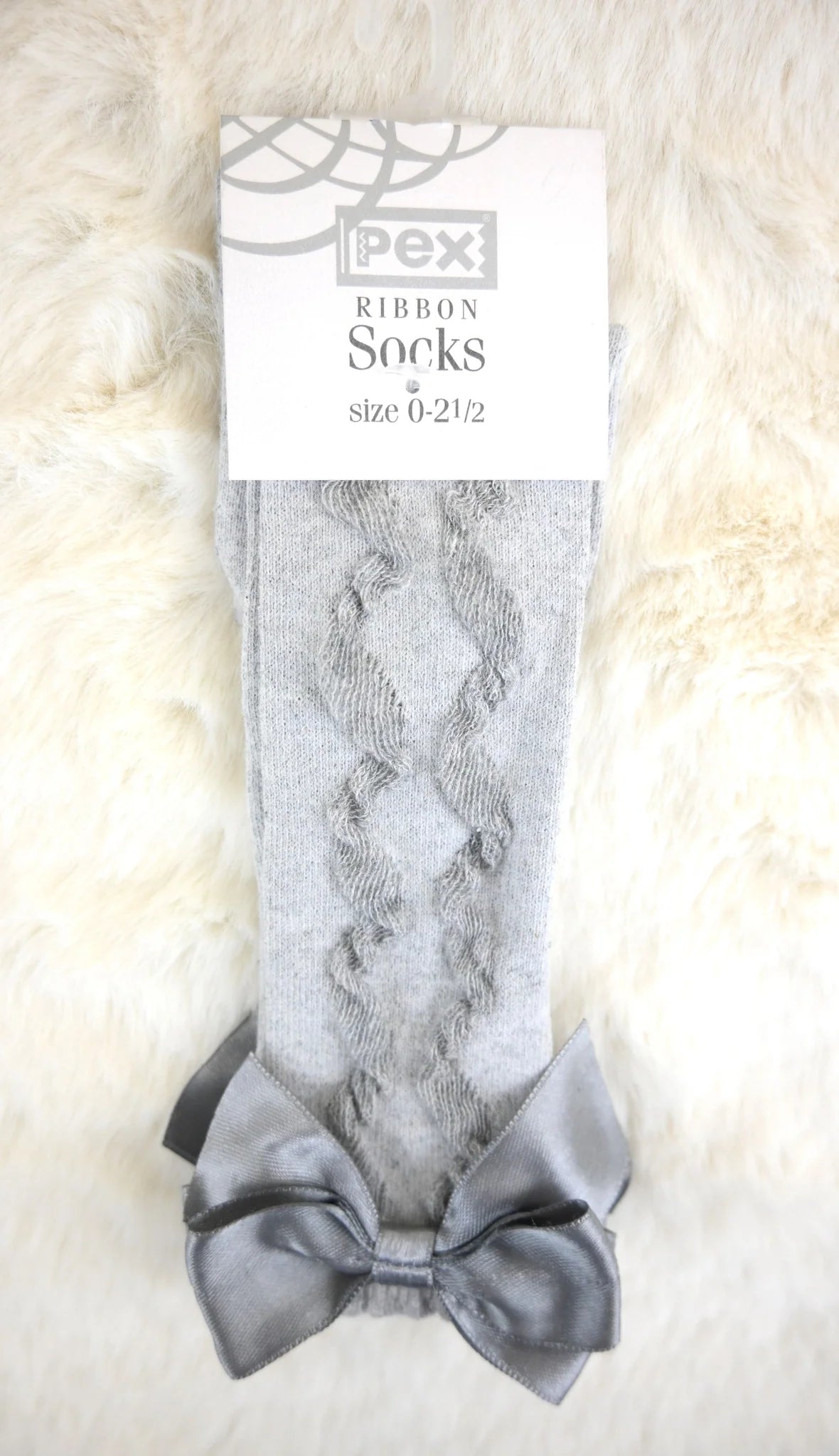 PEX Silver Grey Grazia Knee High Socks